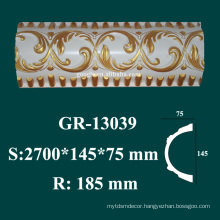 architectural mouldings products high density PU styrofoam crown molding for sale